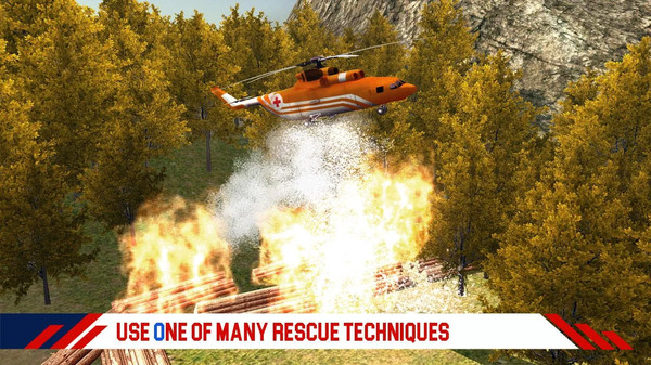 消防直升机救援行动